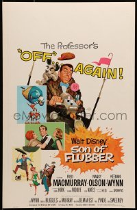 5j140 SON OF FLUBBER WC 1963 Walt Disney, art of absent-minded professor Fred MacMurray!