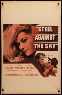 5j142 STEEL AGAINST THE SKY WC 1941 sexiest close up image of Alexis Smith, cool girder title art!