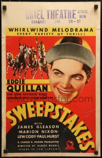 5j144 SWEEPSTAKES WC 1931 jockey Eddie Quillan, the new favorite who rides straight to your heart!