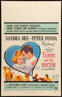 5j146 TAMMY & THE DOCTOR WC 1963 nurse Sandra Dee turns a hospital upside down & loves Peter Fonda!