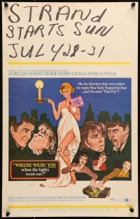 5j158 WHERE WERE YOU WHEN THE LIGHTS WENT OUT WC 1968 Doris Day, Robert Morse, Terry-Thomas