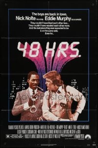 5k014 48 HRS. 1sh 1982 Nick Nolte is a cop who hates Eddie Murphy who is a convict!