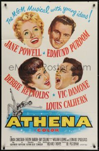 5k054 ATHENA 1sh 1954 nature girl Jane Powell, Edmund Purdom, Debbie Reynolds, Vic Damone!