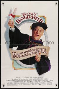 5k060 BACK TO SCHOOL 1sh 1986 Rodney Dangerfield goes to college with his son, great image!