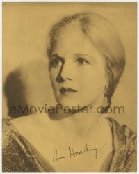 5m807 ANN HARDING deluxe 11x14 still 1930s head & shoulders portrait with facsimile signature!