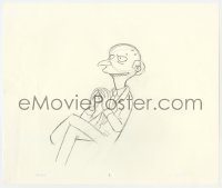 5m057 SIMPSONS animation art 2000s cartoon pencil drawing of Mr. Burns saying 'excellent'!