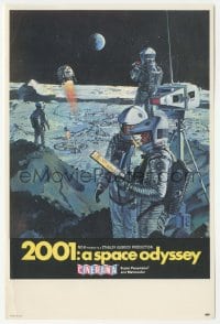 5m329 2001: A SPACE ODYSSEY Cinerama herald 1968 Stanley Kubrick, art of astronauts by Bob McCall!