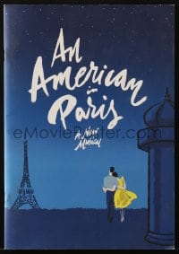 5m625 AMERICAN IN PARIS stage play souvenir program book 2015 Broadway version of the 1951 movie!