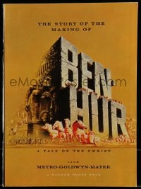 5m631 BEN-HUR softcover souvenir program book 1960 Charlton Heston, William Wyler classic epic!