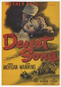 5m009 DESERT SONG mini WC 1944 Oscar Hammerstein II musical, Dennis Morgan, Irene Manning, rare!