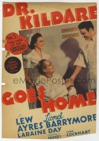 5m013 DR. KILDARE GOES HOME mini WC 1940 doctor Lew Ayres, Lionel Barrymore, Laraine Day, rare!
