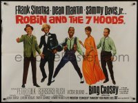 5p146 ROBIN & THE 7 HOODS British quad 1964 Frank Sinatra, Dean Martin, Davis, Crosby, Rat Pack!