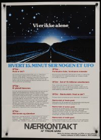 5p063 CLOSE ENCOUNTERS OF THE THIRD KIND Danish 1977 Steven Spielberg sci-fi classic, cool 'facts'!