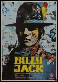 5p567 BILLY JACK French 22x31 1971 Tom Laughlin, Delores Taylor, great different Ermanno Iaia art!