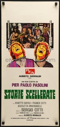5p833 BAWDY TALES Italian locandina 1973 Pier Paolo Pasolini's Storie Scellerate, Symeoni dayglo art!