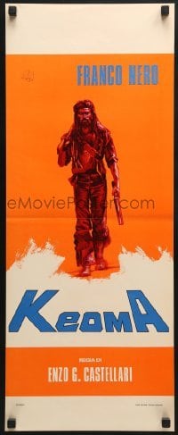 5p904 KEOMA Italian locandina 1976 Enzo Castellari directed western, Franco Nero w/shotgun!