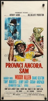 5p944 PLAY IT AGAIN, SAM Italian locandina 1972 Woody Allen, Keaton, Bogart, Angelo Cesselon art!