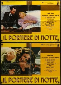 5p765 NIGHT PORTER group of 3 Italian 18x26 pbustas 1974 Il Portiere di notte, Bogarde, Rampling!