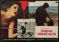 5p794 PORNO HOLOCAUST Italian 19x26 pbusta 1981 Joe D'Amato sexploitation, wild art and images!