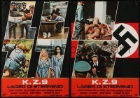 5p757 WOMEN'S CAMP 119 group of 9 Italian 19x27 pbustas 1977 Bruno Mattei's KZ9 Lager di Sterminio!