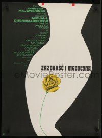 5p556 ZAZDROSC I MEDYCYNA Polish 23x30 1973 Janusz Majewski, Lipinski art of nude woman!