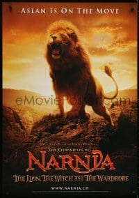 5p041 CHRONICLES OF NARNIA group of 3 teaser Swisss 2005 C.S. Lewis novel, one with roaring Aslan!
