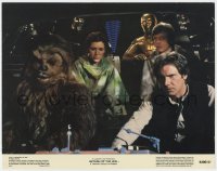 5r773 RETURN OF THE JEDI color 11x14 still 1983 Han Solo, Chewbacca, Leia, Luke & C-3PO!