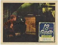 5r165 13 GHOSTS LC #4 1960 great image of little boy looking at sideshow poster, William Castle!