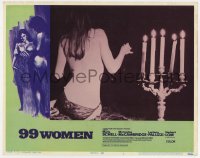 5r177 99 WOMEN LC #1 1969 Jess Franco, sexy topless Luciana Paluzzi sitting by candelabra!