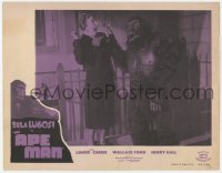 5r202 APE MAN LC R1949 c/u of the fake ape monster scaring the life out of Minerva Urecal!