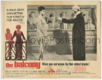 5r230 BALCONY LC #4 1963 sexy Ruby Dee questioned by Peter Brocco in courtroom, Jean Genet's play!