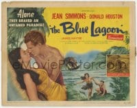 5r016 BLUE LAGOON TC 1949 sexy Jean Simmons & Donald Houston braved an untamed paradise!