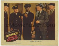 5r287 BOSTON BLACKIE BOOKED ON SUSPICION LC 1945 Chester Morris in blackface misleads Richard Lane!