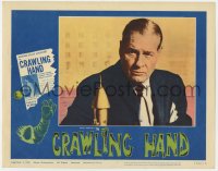 5r385 CRAWLING HAND LC #7 1963 great close up of aging Richard Arlen, severed hand sci-fi!