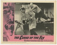 5r399 CURSE OF THE FLY LC #8 1965 George Baker attacked by disfigured man in laboratory!