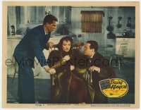 5r404 DAISY KENYON LC #5 1947 worried Joan Crawford sitting between Henry Fonda & Dana Andrews!