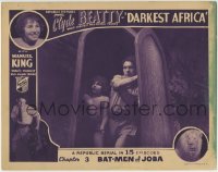 5r416 DARKEST AFRICA chapter 3 LC 1936 Clyde Beatty & Manuel King in the jungle, Bat-Men of Joba!