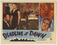5r420 DEADLINE AT DAWN LC 1946 Susan Hayward, Marvin Miller, Paul Lukas, Joseph Calleia & Cowan!