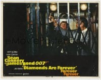 5r425 DIAMONDS ARE FOREVER int'l LC #7 1971 Sean Connery as James Bond stops guy from shooting him!