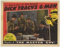 5r427 DICK TRACY'S G-MEN chapter 1 LC 1939 Ralph Byrd,  Ted Pearson, Cobb, color, Master Spy, rare!