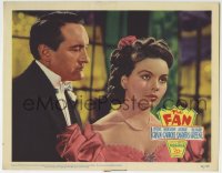 5r468 FAN LC #2 1949 close up of George Sanders behind pretty Jeanne Crain, Otto Preminger!