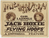 5r051 FLYING HOOFS TC 1925 cowboy Jack Hoxie with the Universal Ranch Rivers, cool western art!