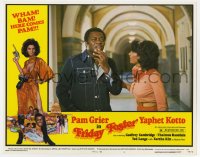 5r497 FRIDAY FOSTER LC #1 1976 close up of sexy Pam Grier with Yaphet Kotto + great border art!