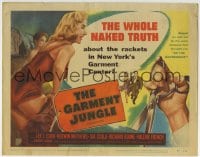5r054 GARMENT JUNGLE TC 1957 the whole naked truth about the racket in New York's garment center!