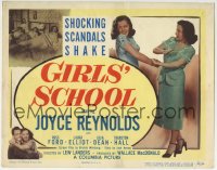 5r056 GIRLS' SCHOOL TC 1950 bad girl Joyce Reynolds, shocking scandals shake it up!