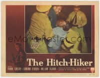5r554 HITCH-HIKER LC #1 1953 close up of William Talman getting arrested by three cops!