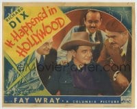 5r588 IT HAPPENED IN HOLLYWOOD LC 1937 cowboy Richard Dix with director & others!