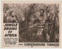 5r601 JUNGLE DRUMS OF AFRICA chapter 6 LC 1952 Clayton Moore caught by native, Republic serial!