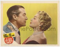 5r629 LIFE OF HER OWN LC #7 1950 romantic c/u of sexy Lana Turner as Lily James with Ray Milland!
