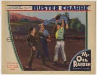 5r706 OIL RAIDER LC 1934 great image of Buster Crabbe fighting with tough guys & throwing one!